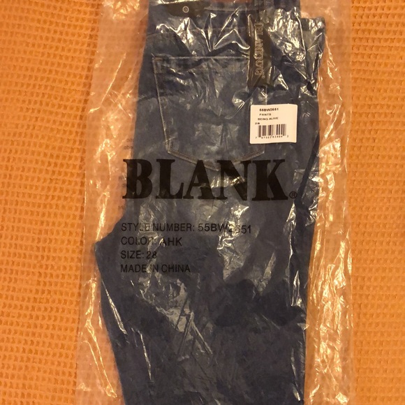 NWT BlankNYC The Cooper -Being Alive long slim straight with side slits - Picture 11 of 11